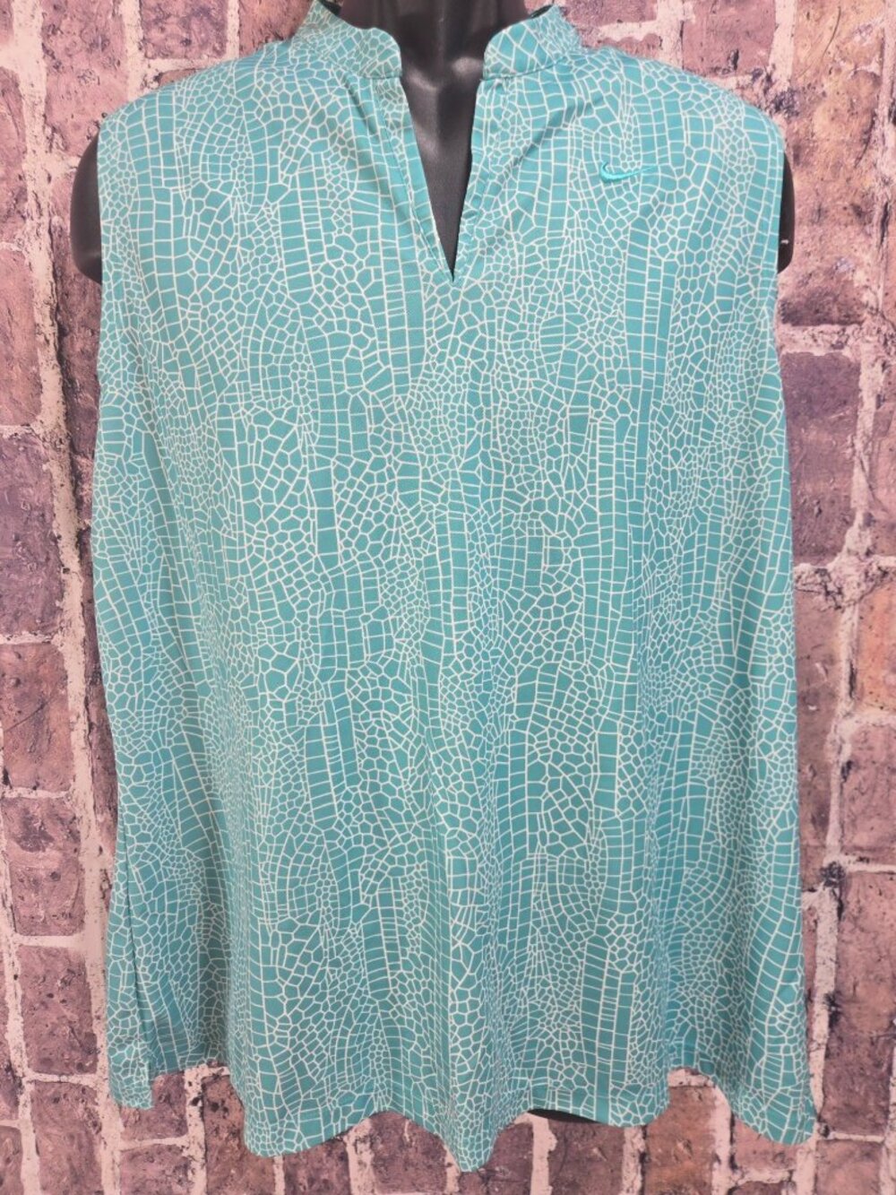 Nike Womens Blue & White Sleeveless Dri-Fit Tunic XX-Large